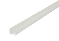 PVC BLANC - Embout de bandeau U - longueur de 2.00 ml